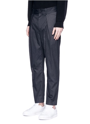 Front View - Click To Enlarge - FFIXXED STUDIOS - 'Wutong' pleated tencel unisex pants