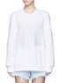 Main View - Click To Enlarge - ALEXANDER WANG - Barcode embroidery oversize sweatshirt
