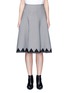 Main View - Click To Enlarge - ALEXANDER WANG - Houndstooth flared skirt