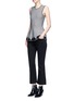 Figure View - Click To Enlarge - ALEXANDER WANG - Houndstooth peplum top