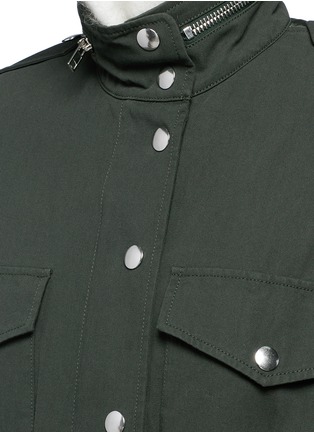 Detail View - Click To Enlarge - ALEXANDER WANG - Bomber back cotton and nylon parka