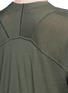 Detail View - Click To Enlarge - ALEXANDER WANG - Asymmetric dipped hem Merino wool cardigan