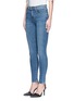 Front View - Click To Enlarge - ALEXANDER WANG - 'Whip' washed slim fit jeans