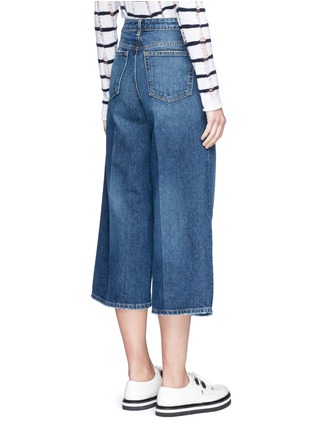 Back View - Click To Enlarge - ALEXANDER WANG - 'Drill' wide leg jeans