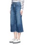 Front View - Click To Enlarge - ALEXANDER WANG - 'Drill' wide leg jeans