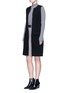 Figure View - Click To Enlarge - ALEXANDER WANG - Keyhole split houndstooth knit pencil skirt