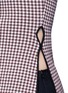 Detail View - Click To Enlarge - ALEXANDER WANG - Keyhole split houndstooth knit top