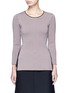 Main View - Click To Enlarge - ALEXANDER WANG - Keyhole split houndstooth knit top