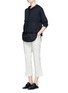 Figure View - Click To Enlarge - 3.1 PHILLIP LIM - Twill hem French terry utility sweatshirt