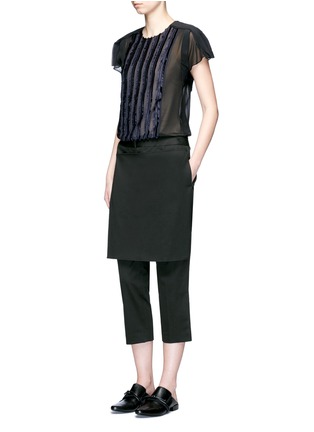 Figure View - Click To Enlarge - 3.1 PHILLIP LIM - Apron front twill cropped pants