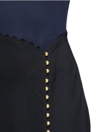 Detail View - Click To Enlarge - 3.1 PHILLIP LIM - Loop trim mock wrap dress