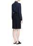 Back View - Click To Enlarge - 3.1 PHILLIP LIM - Crepe hopsack combo button shirt dress