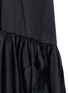 Detail View - Click To Enlarge - TIBI - Smocked cold-shoulder satin poplin midi dress