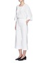 Figure View - Click To Enlarge - TIBI - 'Anson' cropped wide leg sailor pants