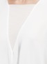 Detail View - Click To Enlarge - TIBI - Dolman sleeve sheer V-neck silk top
