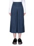 Main View - Click To Enlarge - TIBI - Inverted pleat cotton twill culottes