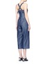 Back View - Click To Enlarge - TIBI - 'Neo' washed cotton twill overalls