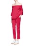 Figure View - Click To Enlarge - TIBI - Stretch faille cropped pants