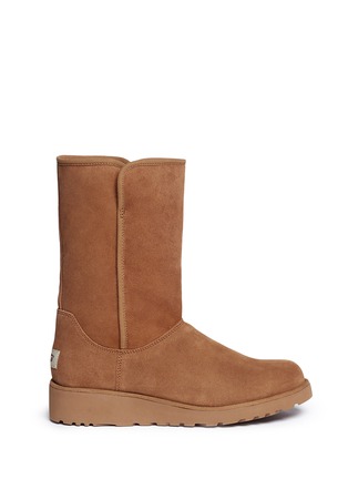 Main View - Click To Enlarge - UGG - 'Amie' twinface sheepskin wedge boots