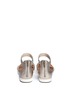 Back View - Click To Enlarge - UGG - 'Zina' cork metallic leather strappy sandals