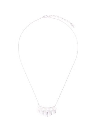 Main View - Click To Enlarge - TASAKI - 'Danger Fang' diamond Akoya pearl pendant necklace