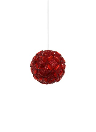 Main View - Click To Enlarge - SHISHI - Floral bead glitter Christmas ornament