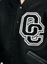 Detail View - Click To Enlarge - OPENING CEREMONY - 'OC' leather sleeve varsity jacket