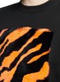 Detail View - Click To Enlarge - OPENING CEREMONY - Tiger stripe rabbit fur patch sweatshirt
