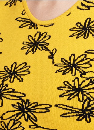 Detail View - Click To Enlarge - OPENING CEREMONY - Daisy scribble dense knit flare dress