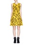 Main View - Click To Enlarge - OPENING CEREMONY - Daisy scribble dense knit flare dress