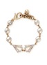 Main View - Click To Enlarge - LULU FROST - 'Istria' crystal pavé arrow glass dome bracelet