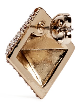 Detail View - Click To Enlarge - LULU FROST - 'Apex' crystal pavé pyramid stud earrings