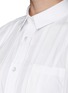 Detail View - Click To Enlarge - SACAI - Grosgrain stripe cotton poplin shirt dress