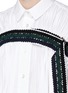 Detail View - Click To Enlarge - SACAI - Braided belt fortuny pleat poplin shirt