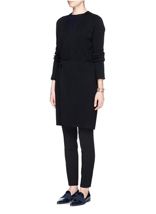 Figure View - Click To Enlarge - THE ROW - 'Kilta' drape front cashmere cardigan
