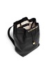 Detail View - Click To Enlarge - THE ROW - Grainy leather drawstring backpack