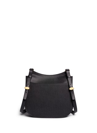 Back View - Click To Enlarge - THE ROW - 'Hunting' large grainy leather shoulder bag