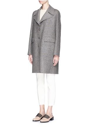 Front View - Click To Enlarge - THE ROW - 'Sonja' virgin wool-silk tweed coat