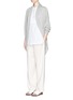 Figure View - Click To Enlarge - THE ROW - 'Caro' cashmere-silk drape cardigan