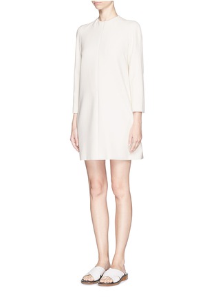Front View - Click To Enlarge - THE ROW - 'Orga' cady front zip dress