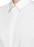 Detail View - Click To Enlarge - THE ROW - 'Dison' wooden button cotton poplin shirt