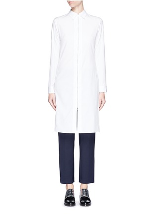 Main View - Click To Enlarge - THE ROW - 'Mira' zip cotton poplin shirt dress