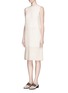 Front View - Click To Enlarge - THE ROW - 'Mabelle' bouclé knit dress
