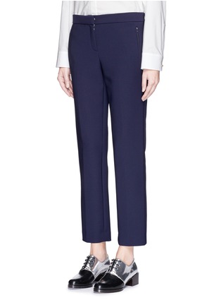 Front View - Click To Enlarge - THE ROW - 'Tane' double cotton scuba cropped pants