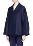Front View - Click To Enlarge - THE ROW - 'Aley' bell sleeve wool melton jacket