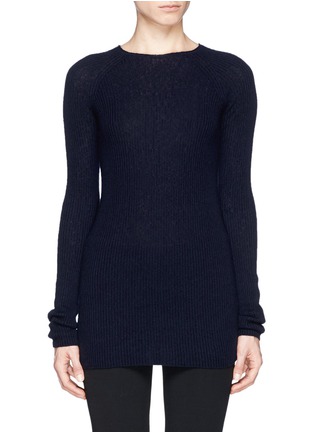 Main View - Click To Enlarge - THE ROW - 'Tilly' cashmere rib knit sweater