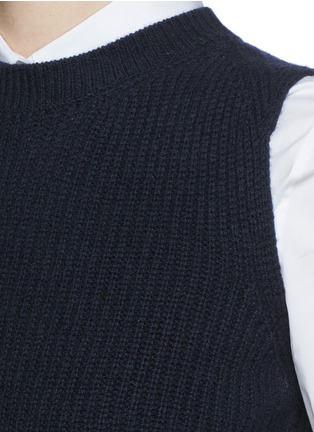 Detail View - Click To Enlarge - THE ROW - 'Tippi' merino wool-cashmere rib knit top