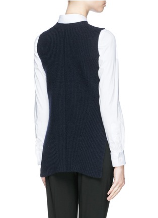 Back View - Click To Enlarge - THE ROW - 'Tippi' merino wool-cashmere rib knit top
