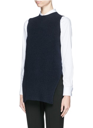 Front View - Click To Enlarge - THE ROW - 'Tippi' merino wool-cashmere rib knit top