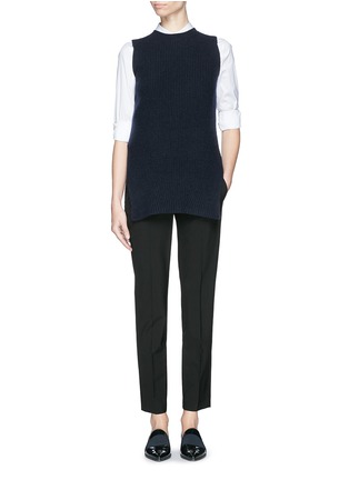 Figure View - Click To Enlarge - THE ROW - 'Tippi' merino wool-cashmere rib knit top